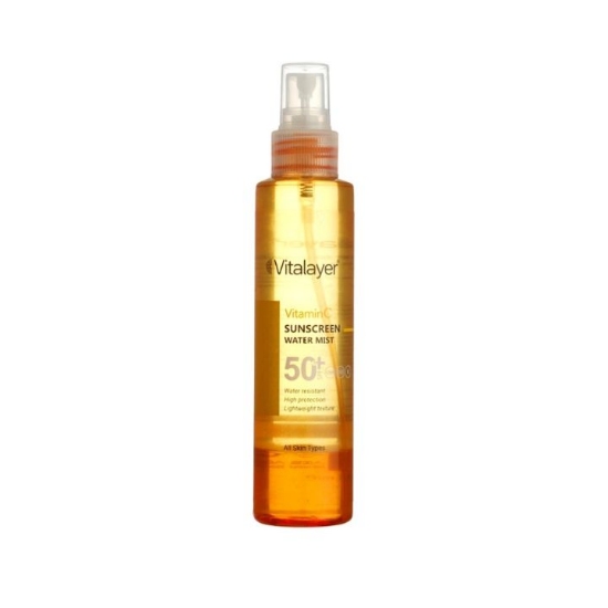 خرید اسپری دو فاز ضد آفتاب حاوی ویتامین سی SPF50 ویتالیر 150ml