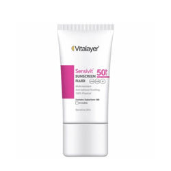 خرید ضد آفتاب فلوئید spf50 ویتالیر پوست حساس